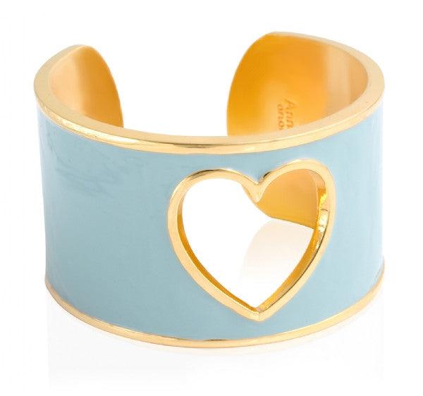 Cut Out Heart Cuff - Anna Lou of London