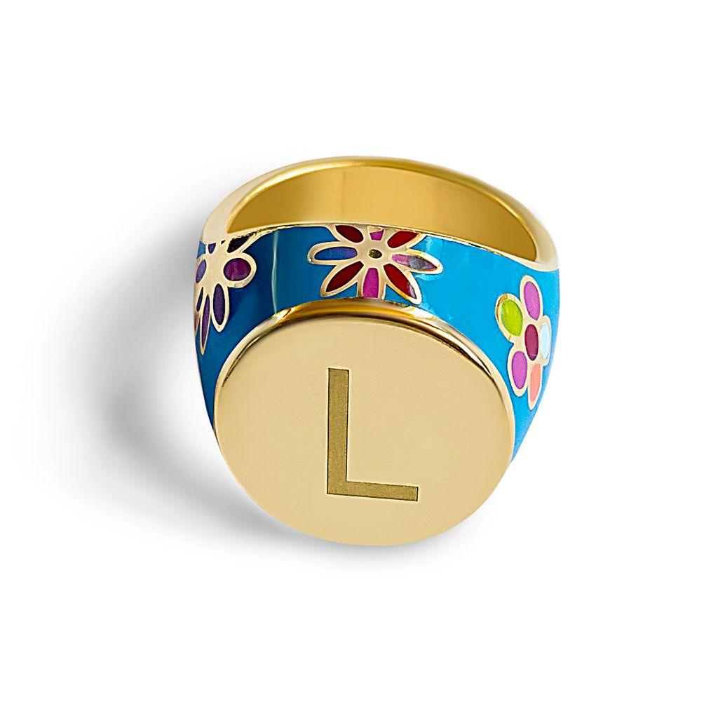 Daisy Trippy Hippie Personalised Ring - Anna Lou of London