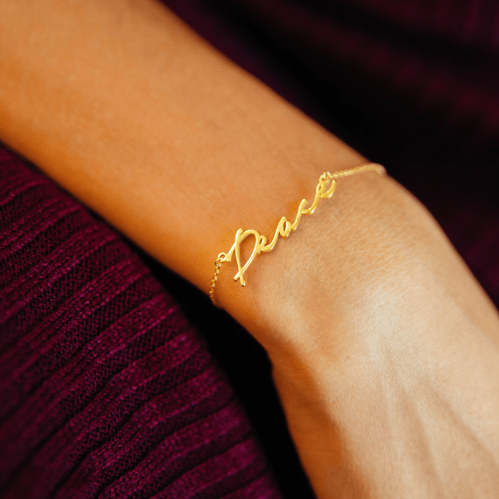 Signature Handwriting Name Bracelet - Anna Lou of London