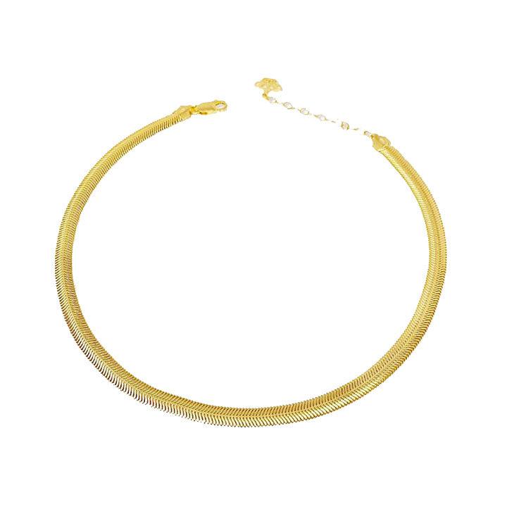 Herringbone Chain Necklace - Anna Lou of London