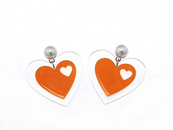 Translucent Heart Earrings - Anna Lou of London