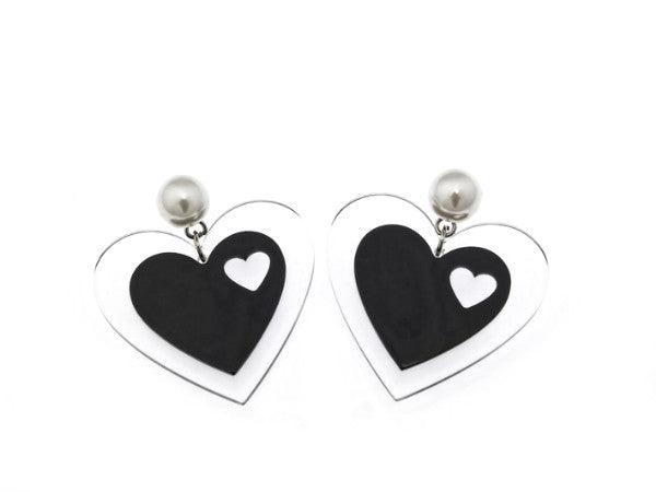 Translucent Heart Earrings - Anna Lou of London