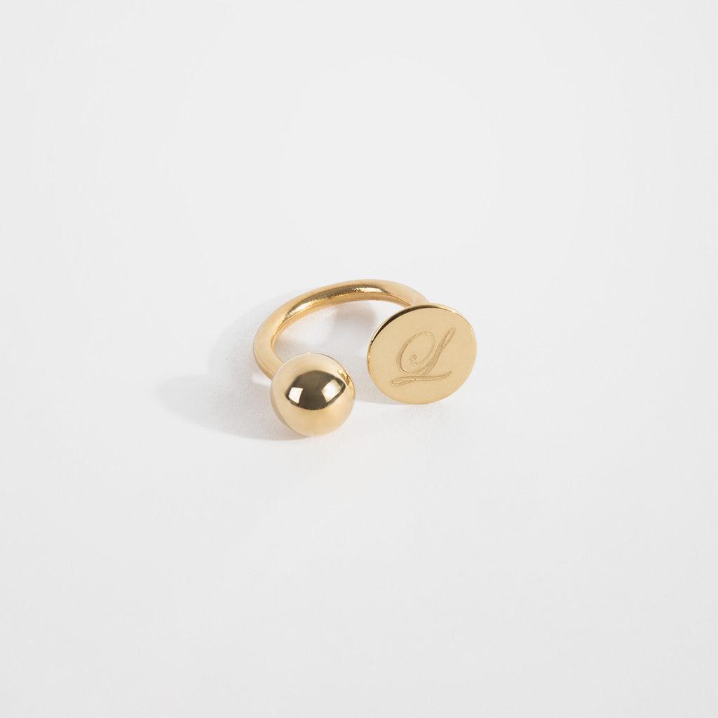 Initial Dot Ring - Anna Lou of London