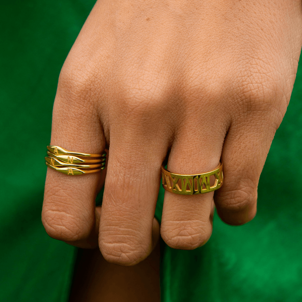 Initial Stackable Ring - Anna Lou of London