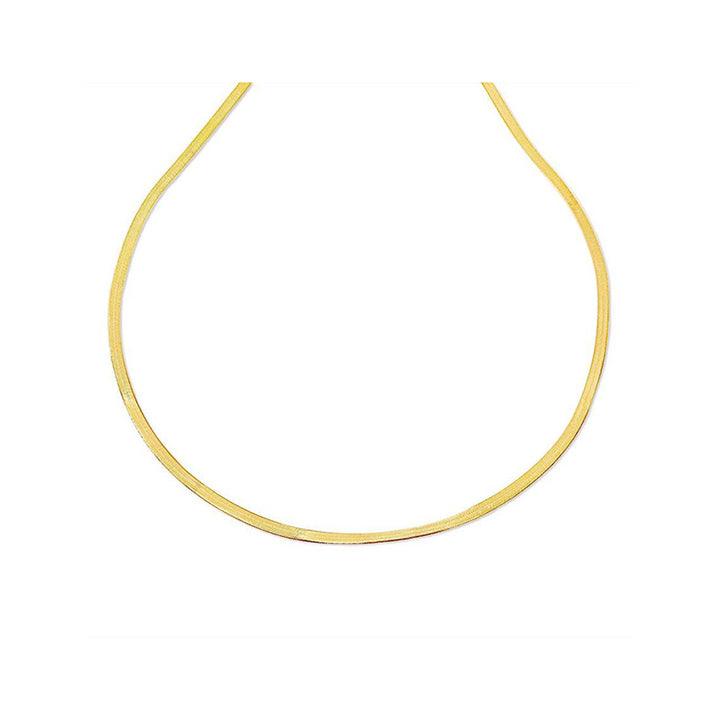 Flat Snake Chain Necklace - Anna Lou of London