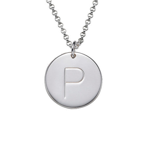 Personalised Initial Disc Necklace