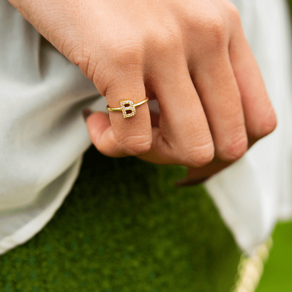 Amara Initial Ring - Anna Lou of London