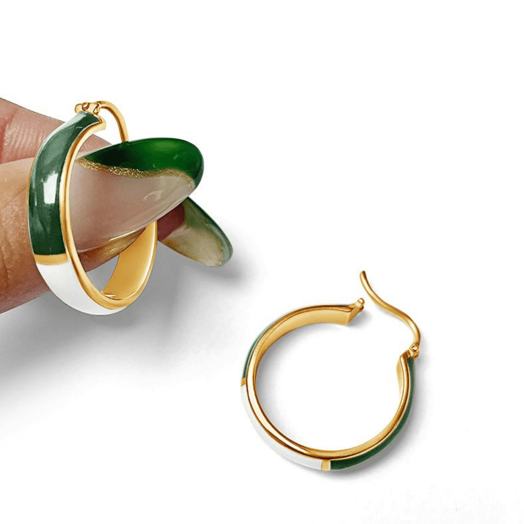 Dabi Enamel Hoops - Anna Lou of London