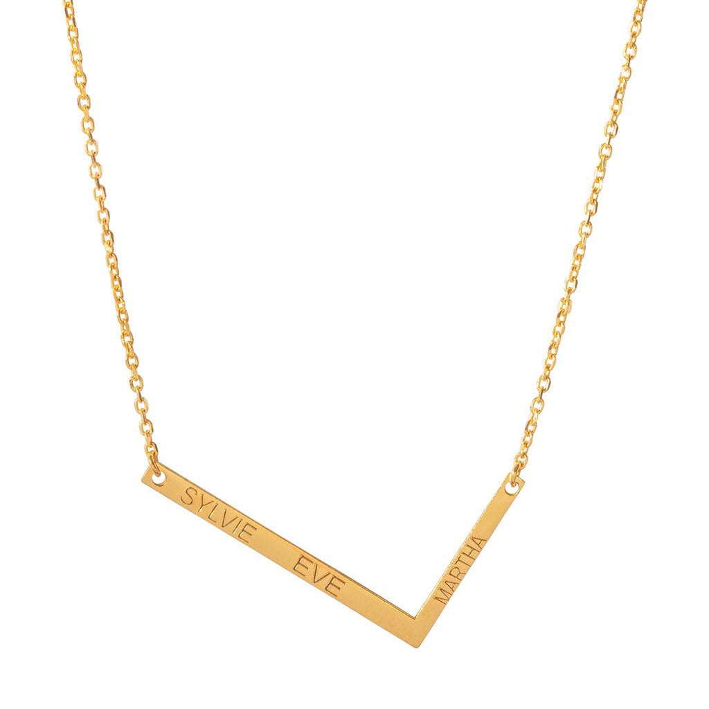 Sideway Alphabet Necklace - Anna Lou of London