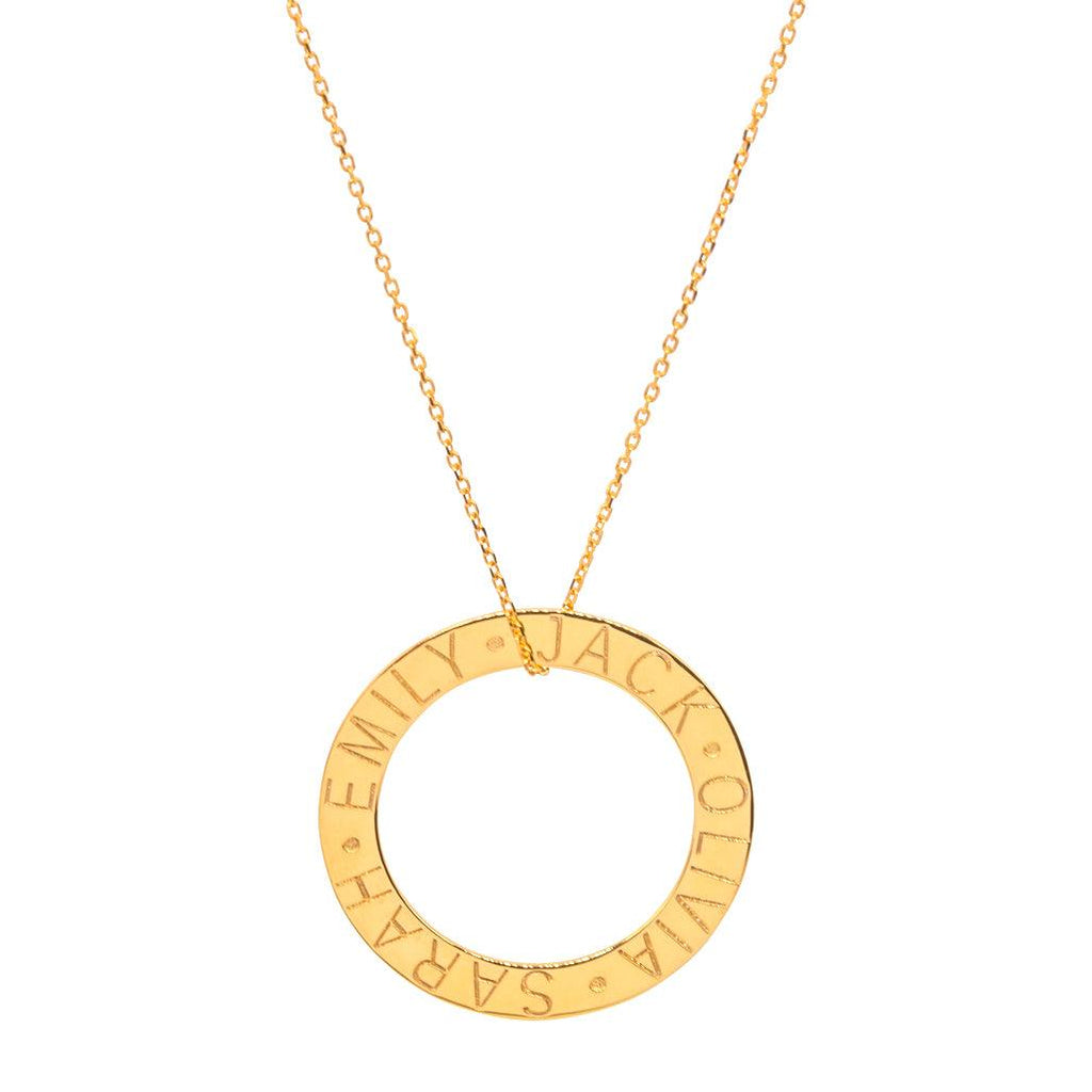 Names Circle Necklace - Anna Lou of London
