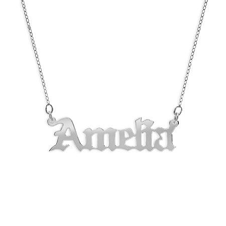 Old English Name Necklace - Anna Lou of London
