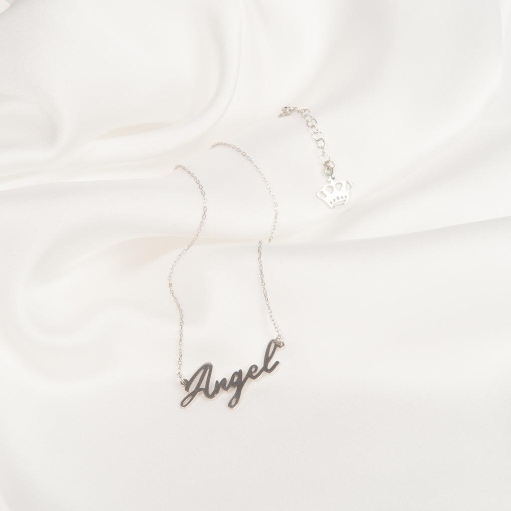 Solid gold Handwriting Name Necklace - Anna Lou of London