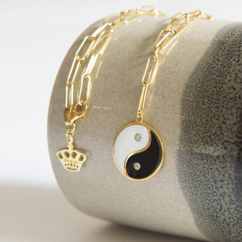 Yin Yang Pendant Necklace - Anna Lou of London