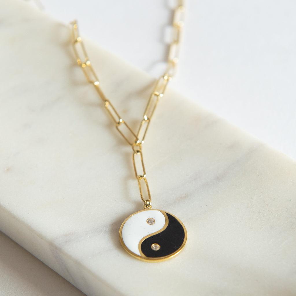 Yin Yang Pendant Necklace - Anna Lou of London