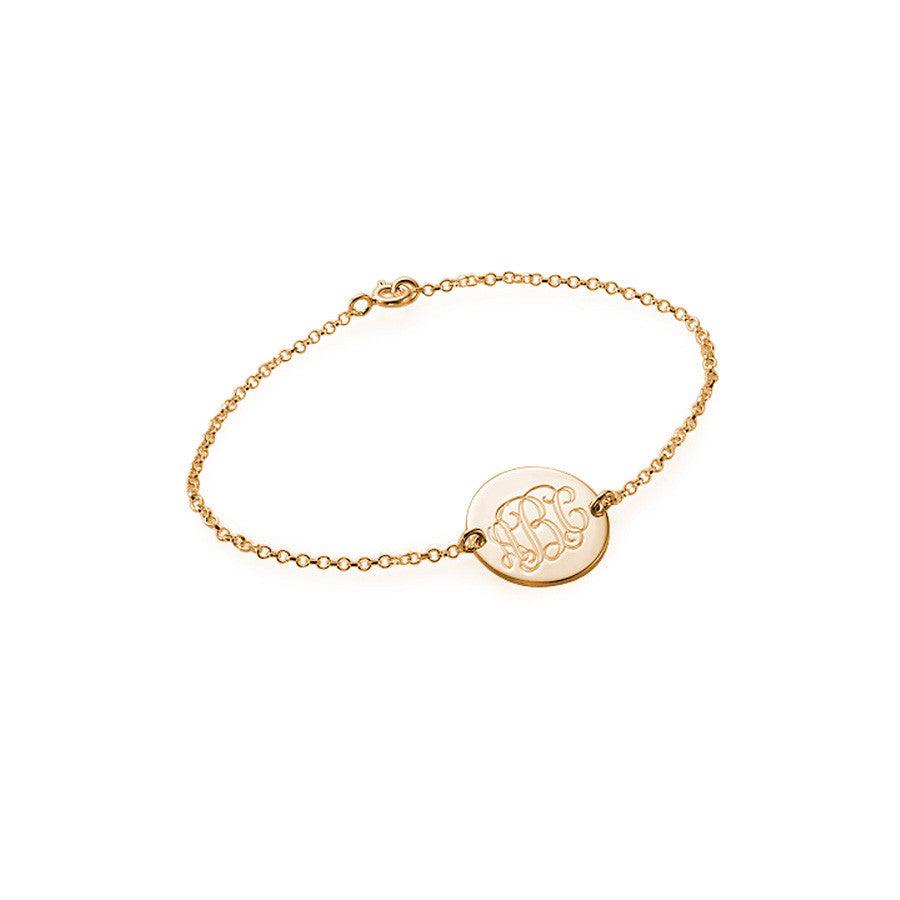 Monogram Disc Bracelet - Anna Lou of London