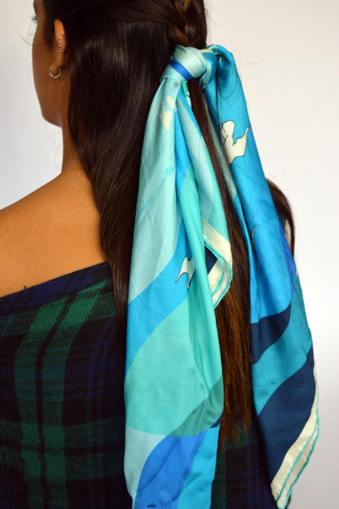 Cliffs of Dover Silk Scarf - Anna Lou of London