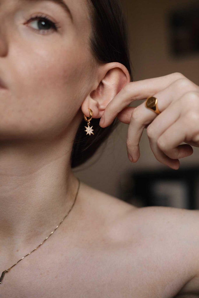 Celestial Huggie Hoops - Anna Lou of London