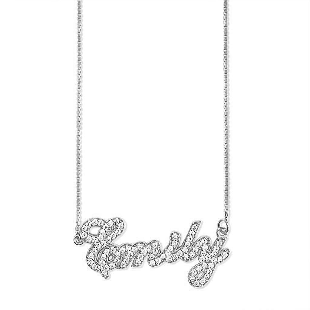 Diamond Name Necklace - Anna Lou of London