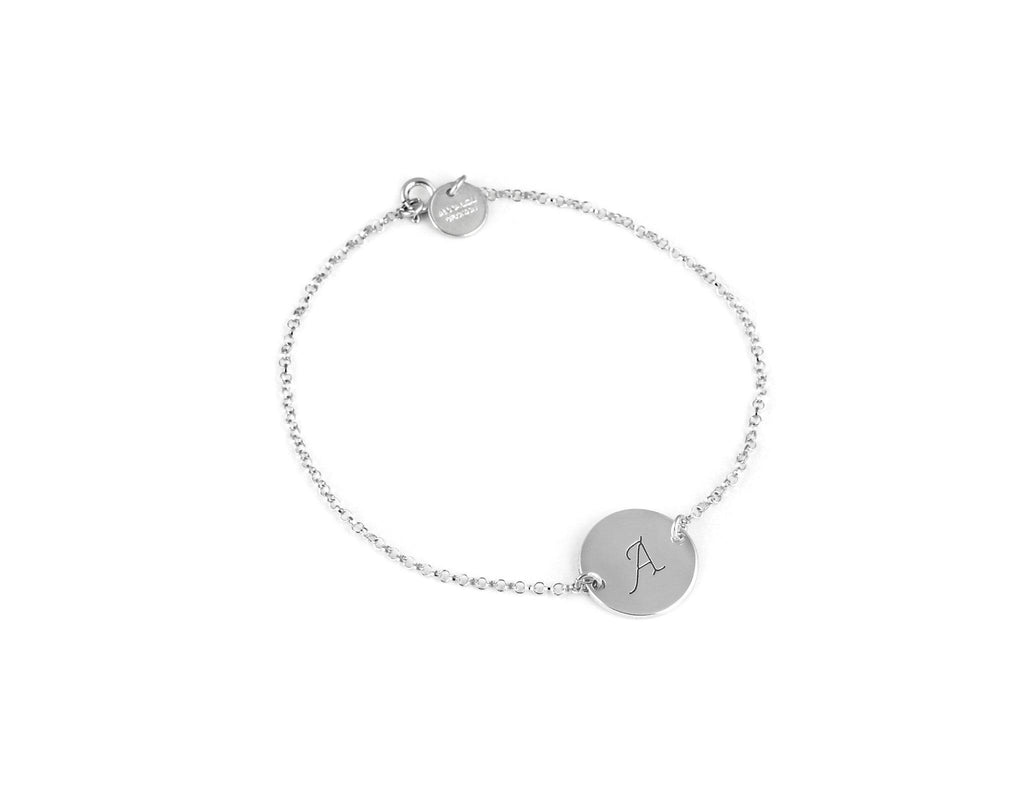 Initial Disc Anklet - Anna Lou of London