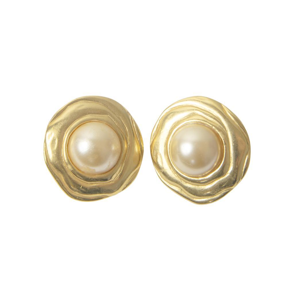 Clara Pearl Roped Stud Earrings - Anna Lou of London