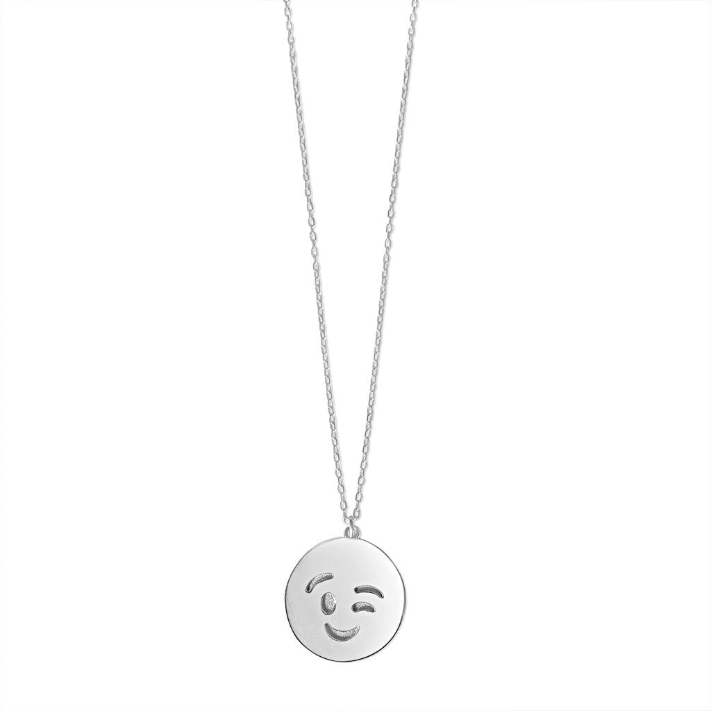 Wink Emoji Necklace - Anna Lou of London