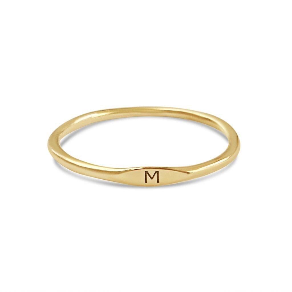 Initial Stackable Ring - Anna Lou of London