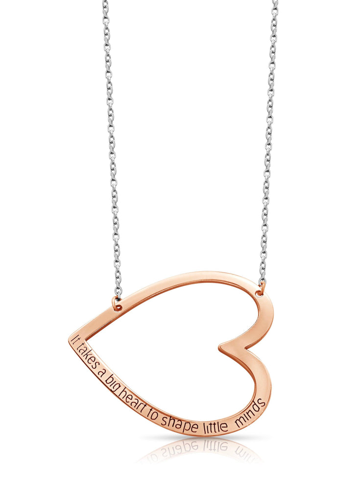 Heart Sideway Necklace - Anna Lou of London