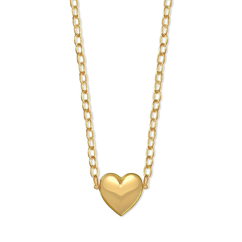 gold heart necklace