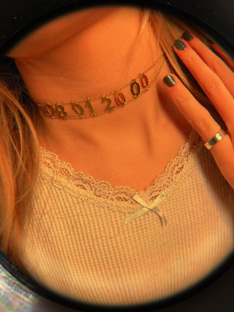 Personalised English Letter Choker Necklace - Anna Lou of London