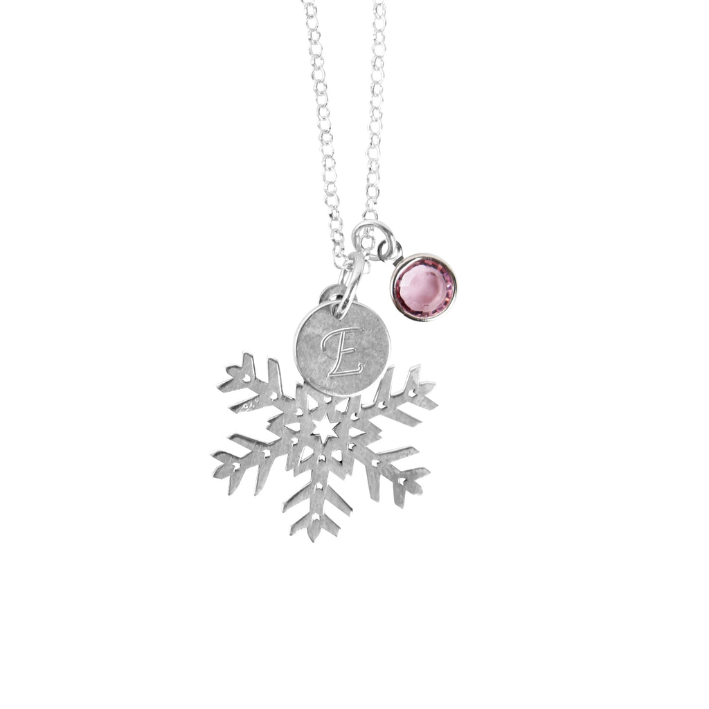 Personalised Snowflake Charm Necklace - Anna Lou of London