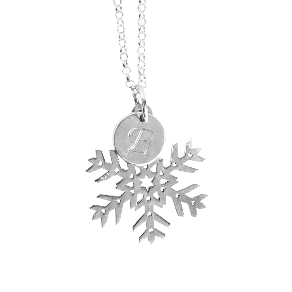 Personalised Snowflake Charm Necklace - Anna Lou of London