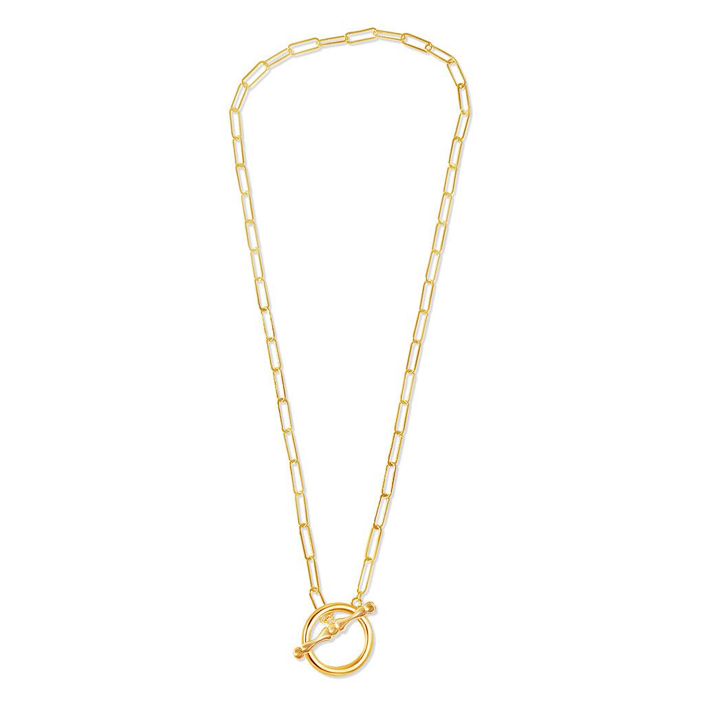 Ida Large T-Bar Elia Necklace - Anna Lou of London