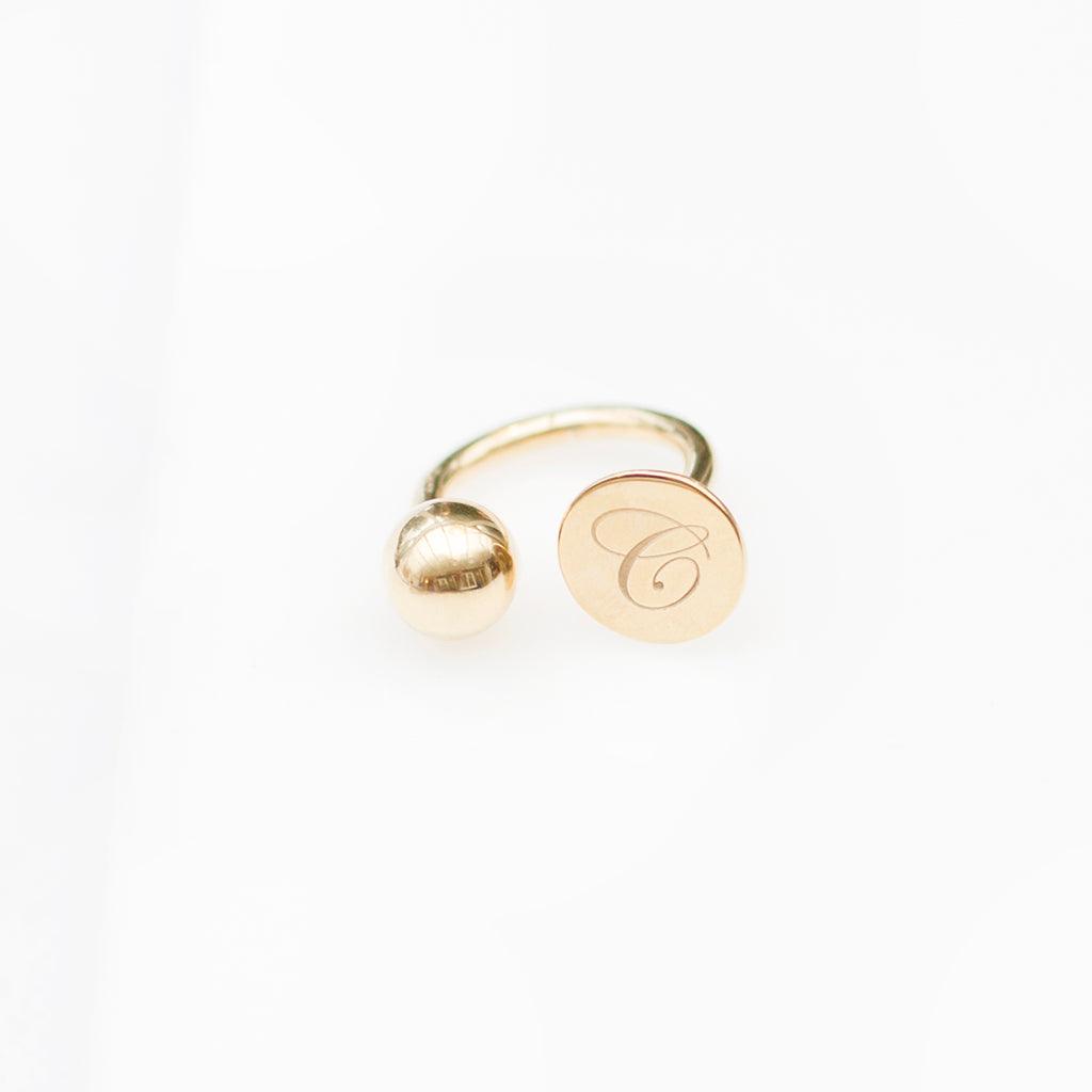 Initial Dot Ring - Anna Lou of London