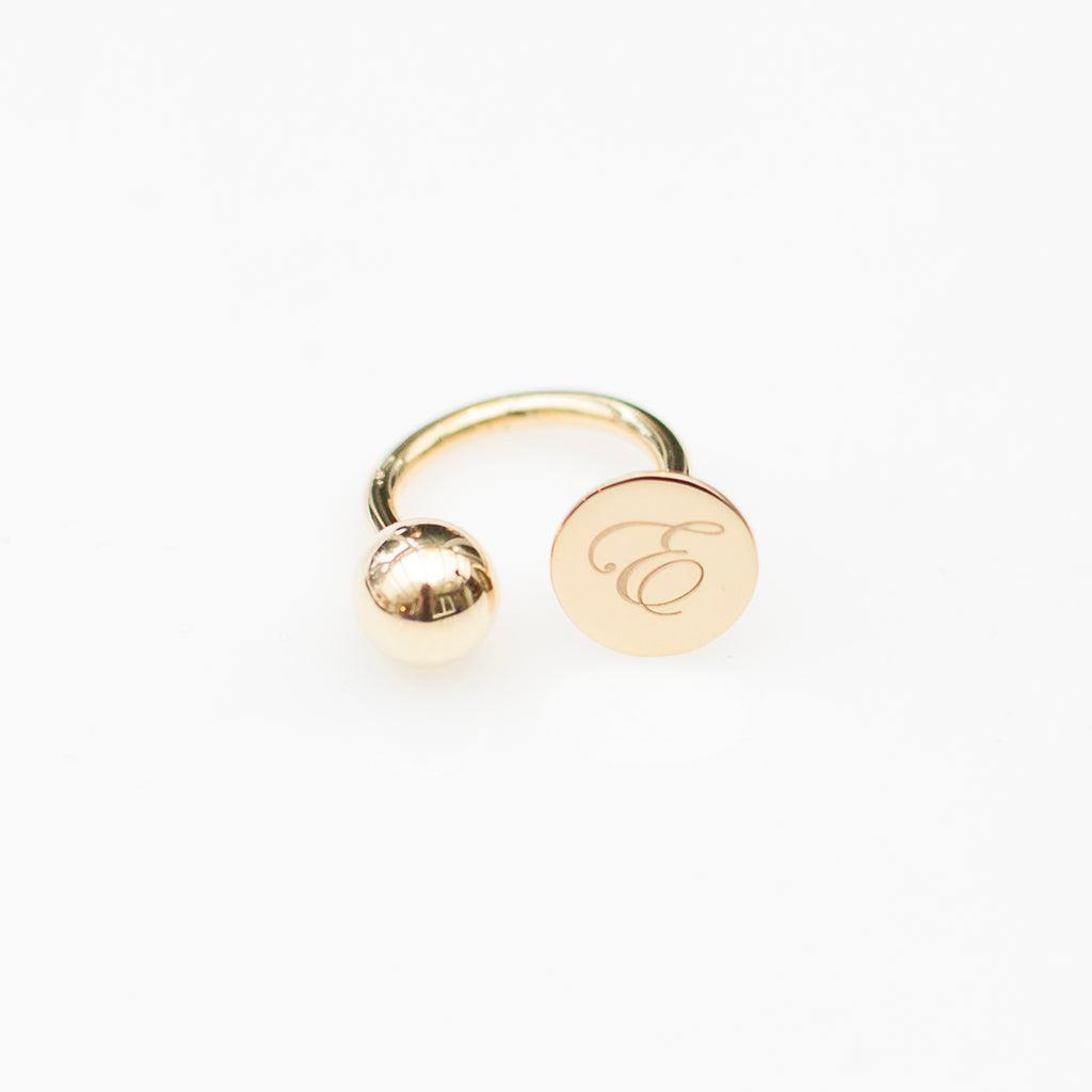 Initial Dot Ring - Anna Lou of London