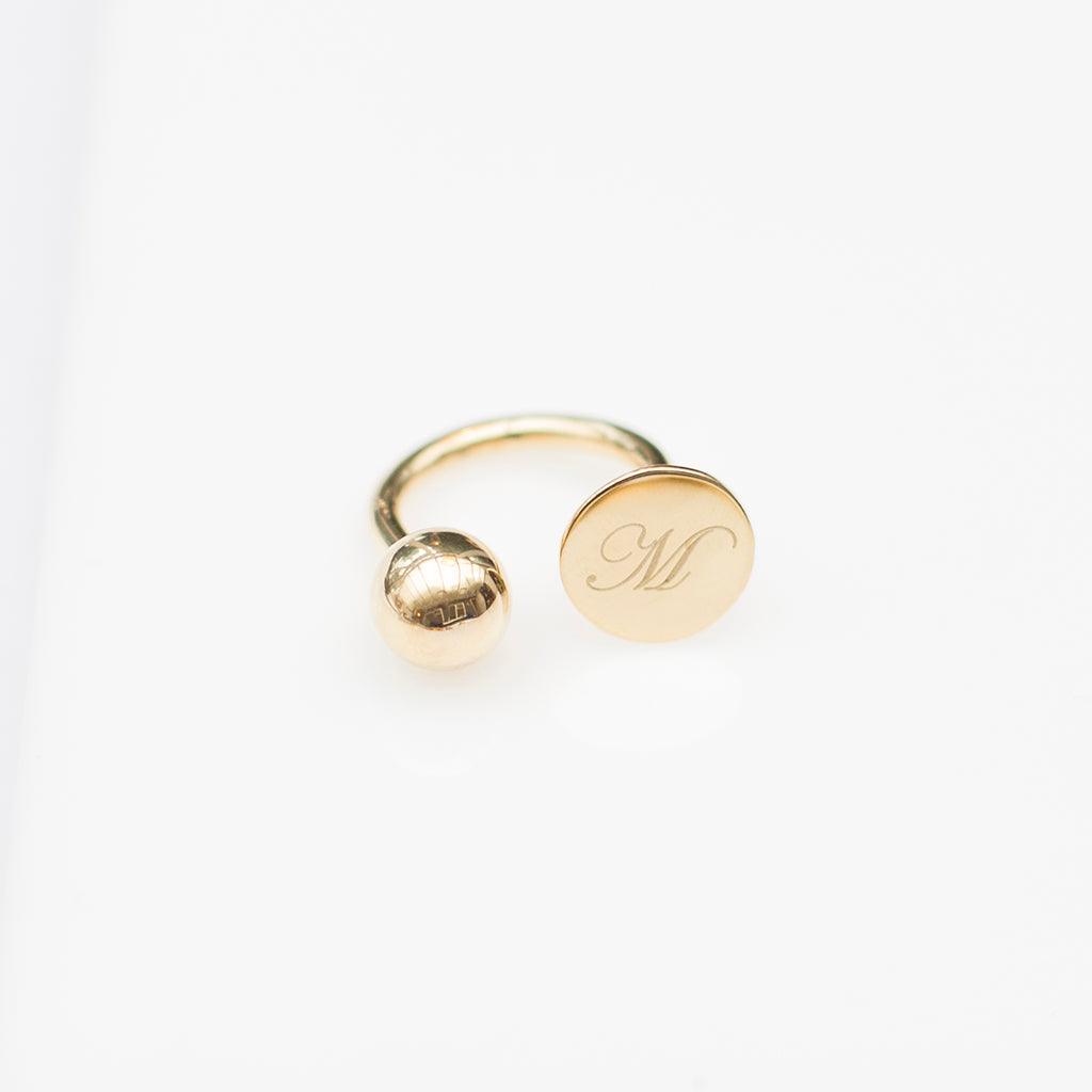 Initial Dot Ring - Anna Lou of London