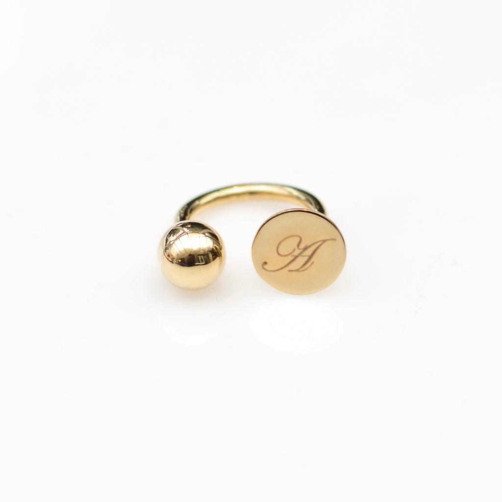 Initial Dot Ring - Anna Lou of London