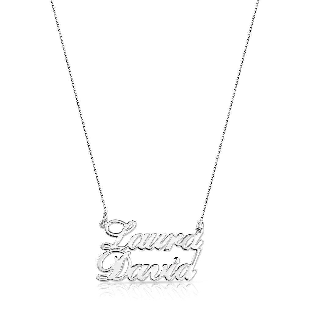 Double Name Necklace - Anna Lou of London