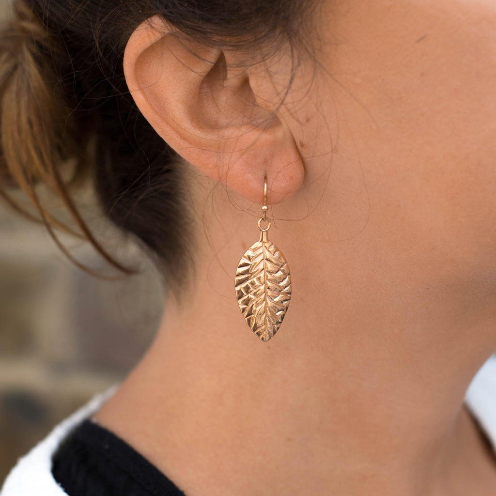 Woodland Leaf Earrings - Anna Lou of London