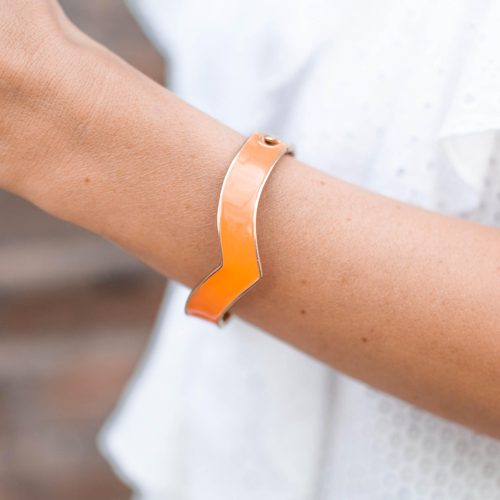 Chevron Bangle - Anna Lou of London