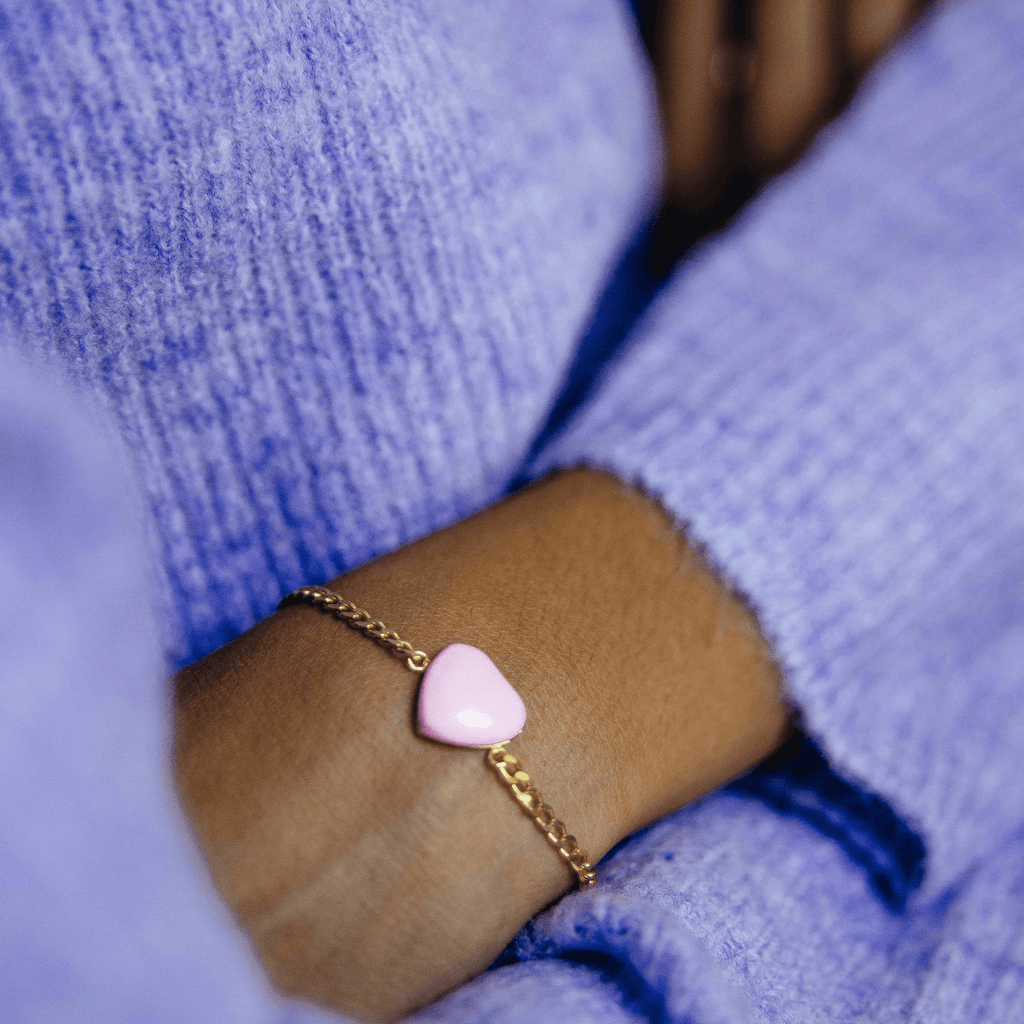 Cotton Candy Heart Bracelet - Anna Lou of London