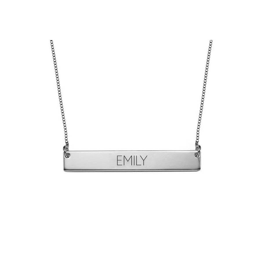 Personalised Bar Name Necklace - Anna Lou of London