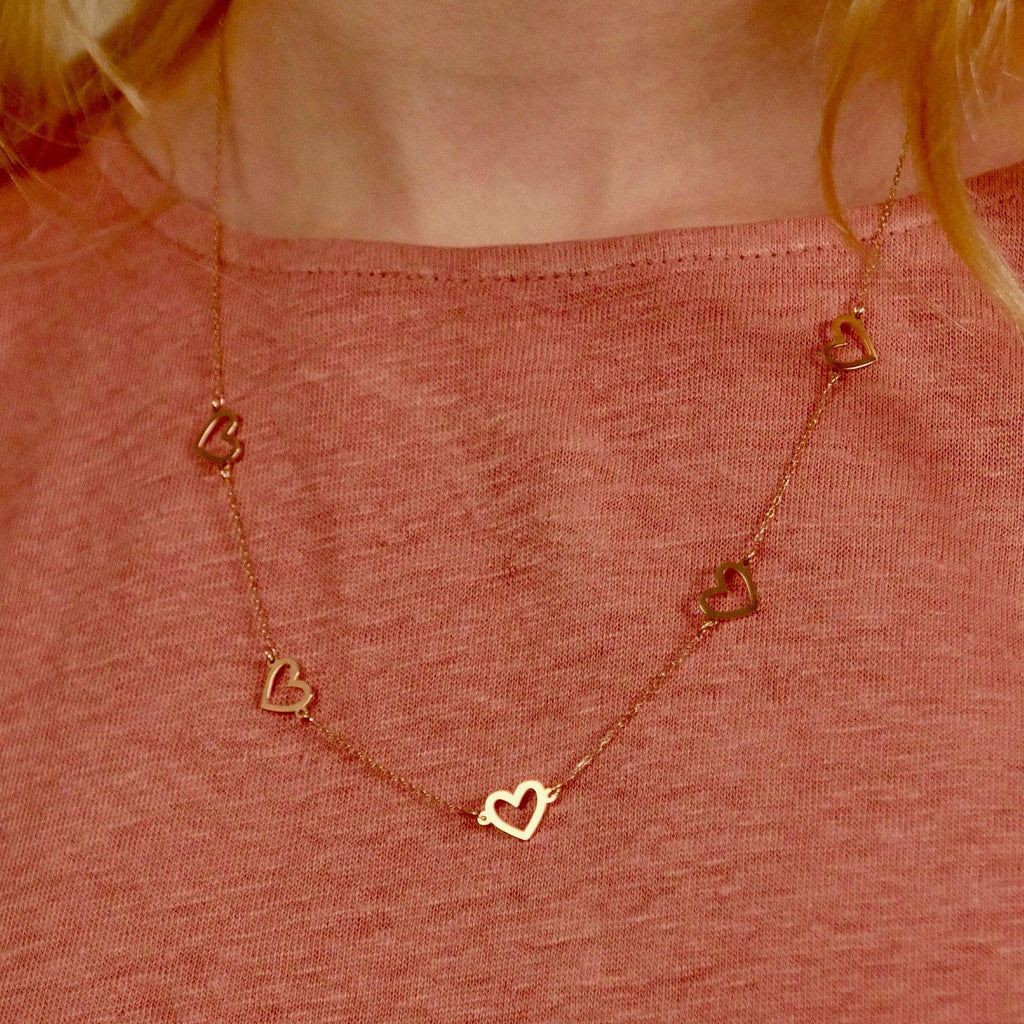 Heart Confetti Necklace - Anna Lou of London