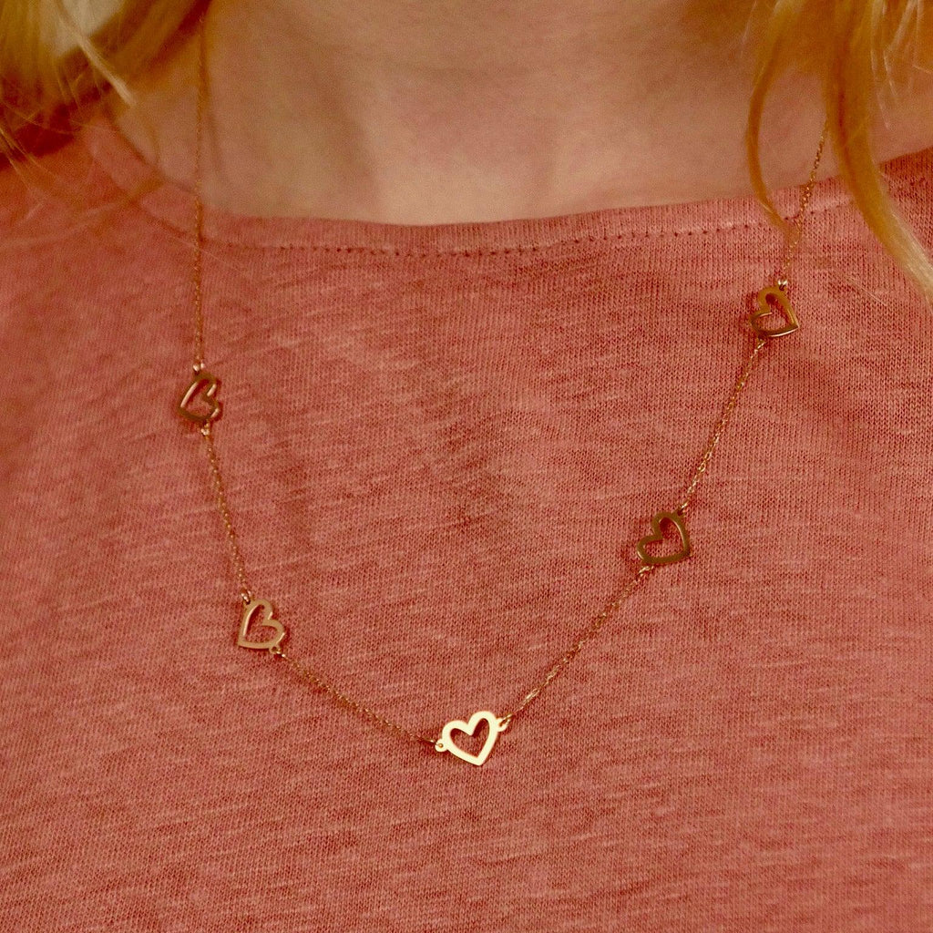 Heart Confetti Necklace - Anna Lou of London