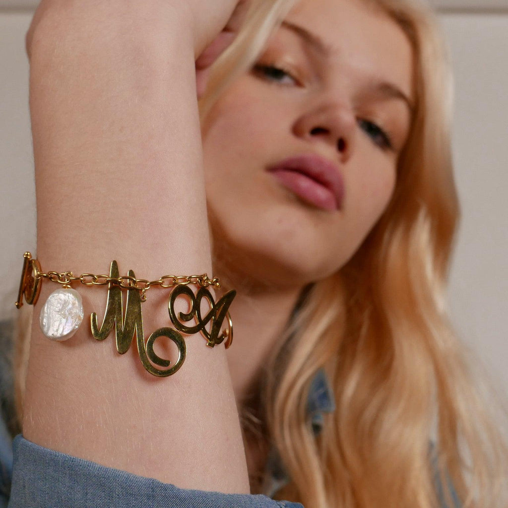 Letter Charm Bracelet - Anna Lou of London