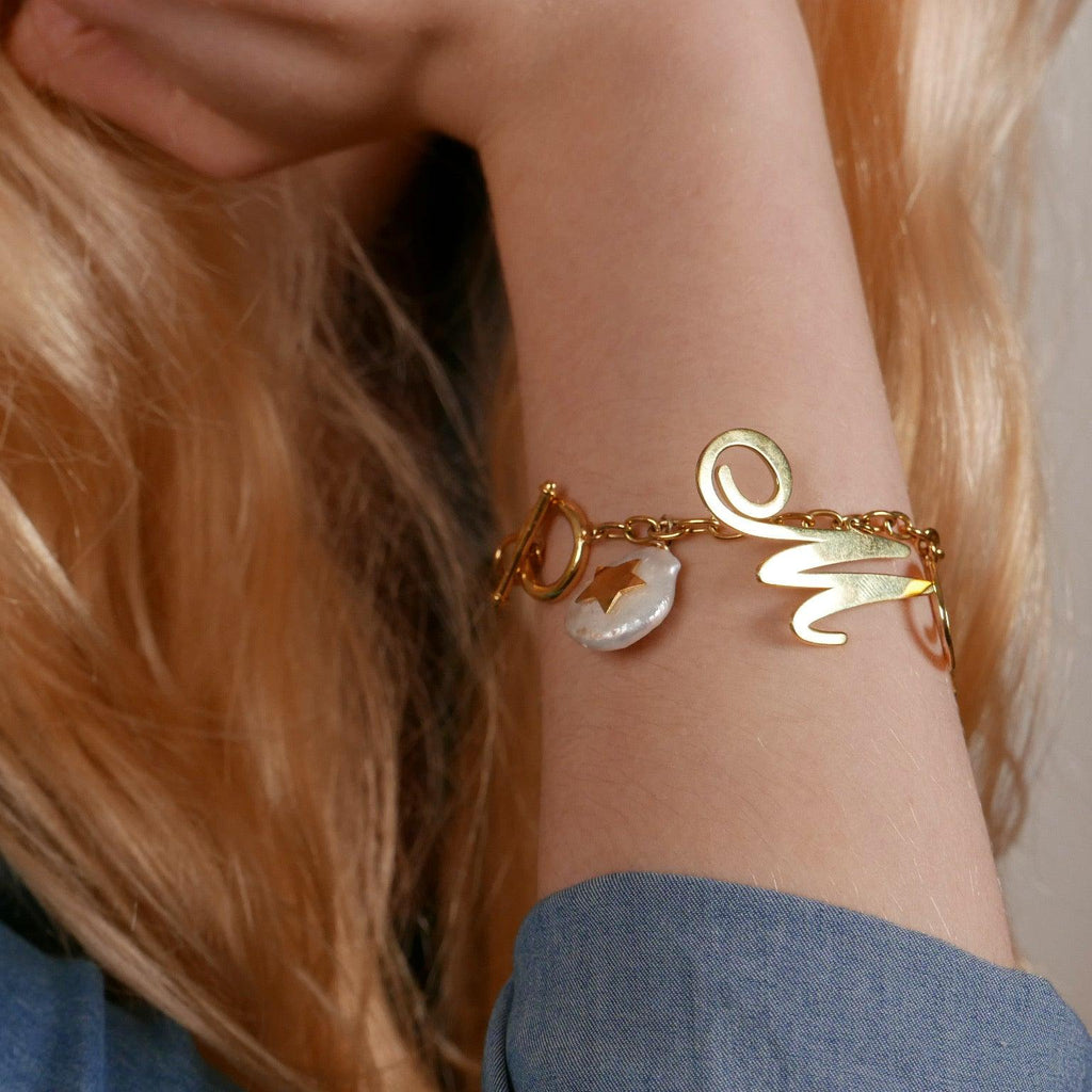 Letter Charm Bracelet - Anna Lou of London