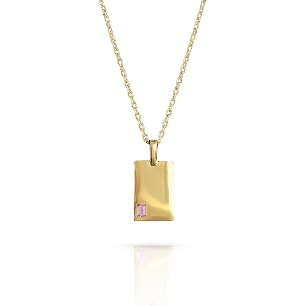 Rectangle Crystal Necklace - Anna Lou of London