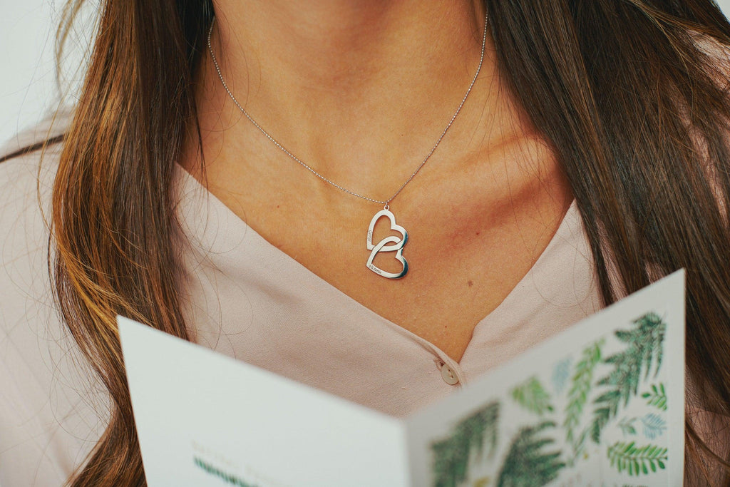 Double heart necklace - Anna Lou of London