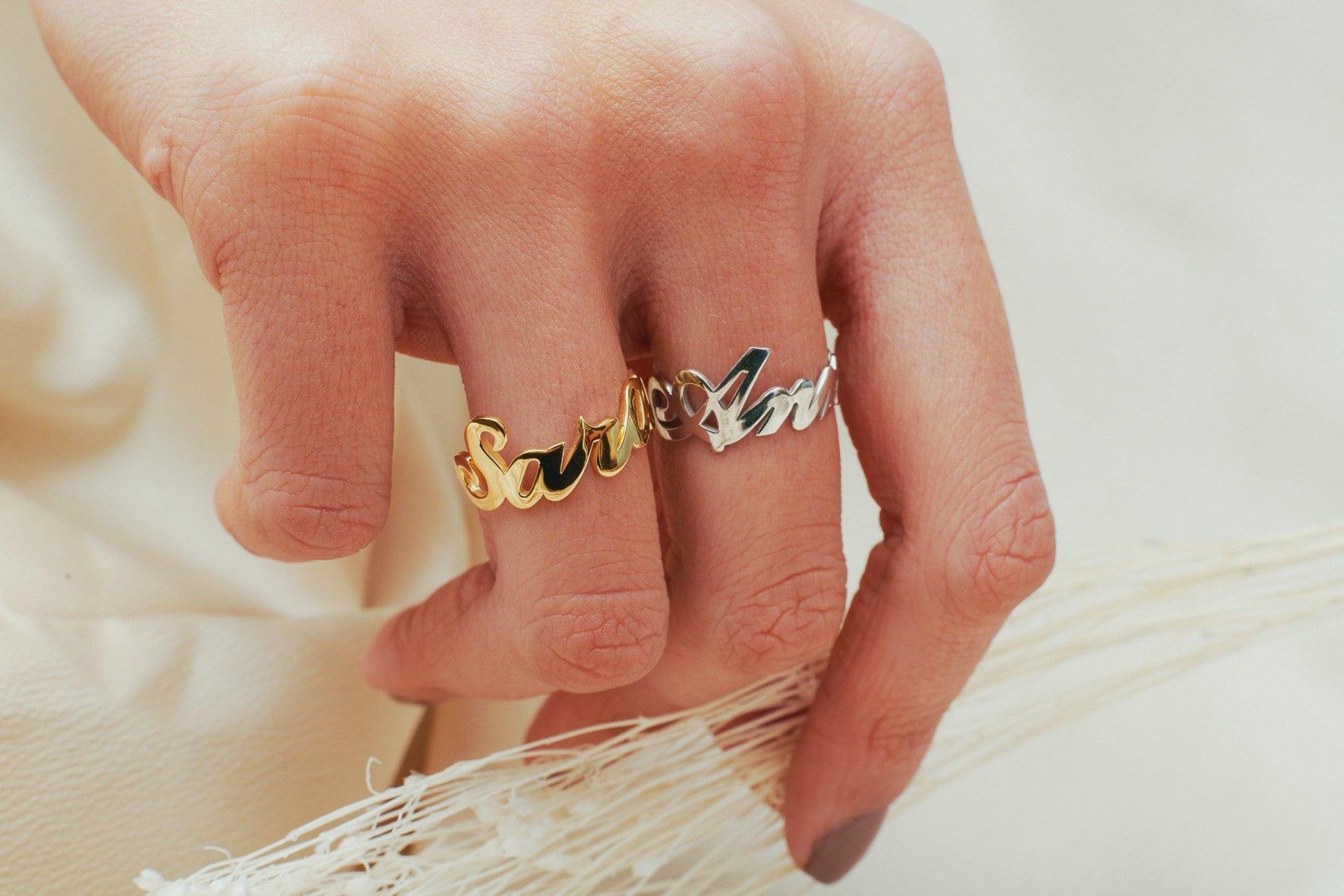 Personalised Name Ring Anna Lou of London