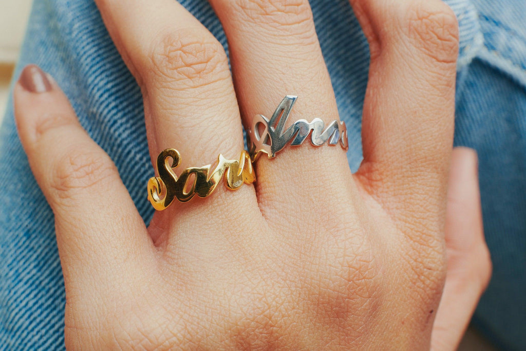 Personalised Name Ring - Anna Lou of London