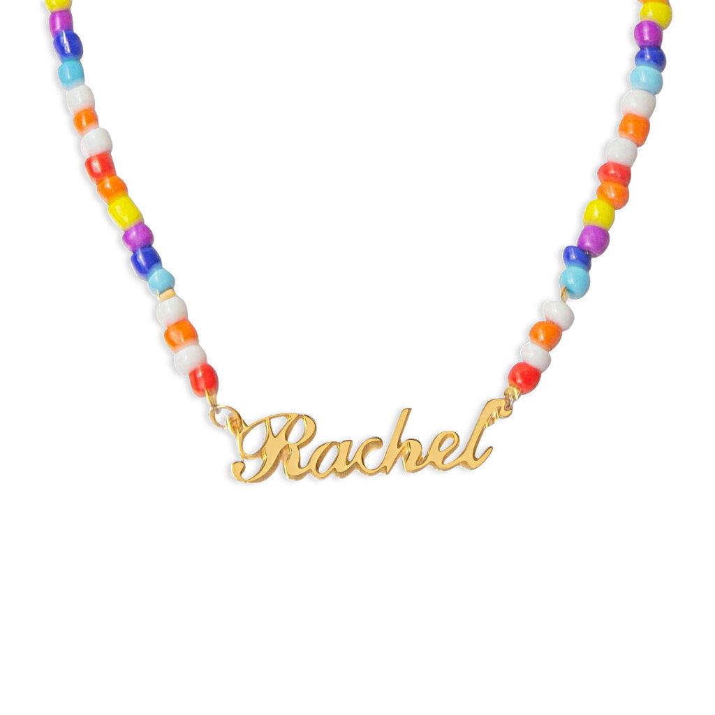 Candy Beaded Name Necklace - Anna Lou of London